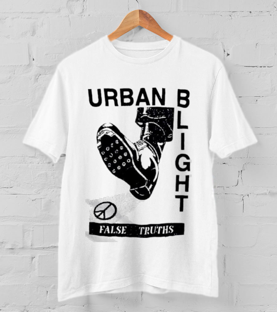 Urban Blight Boot False Truths Stars Sneaker Kick T-Shirt