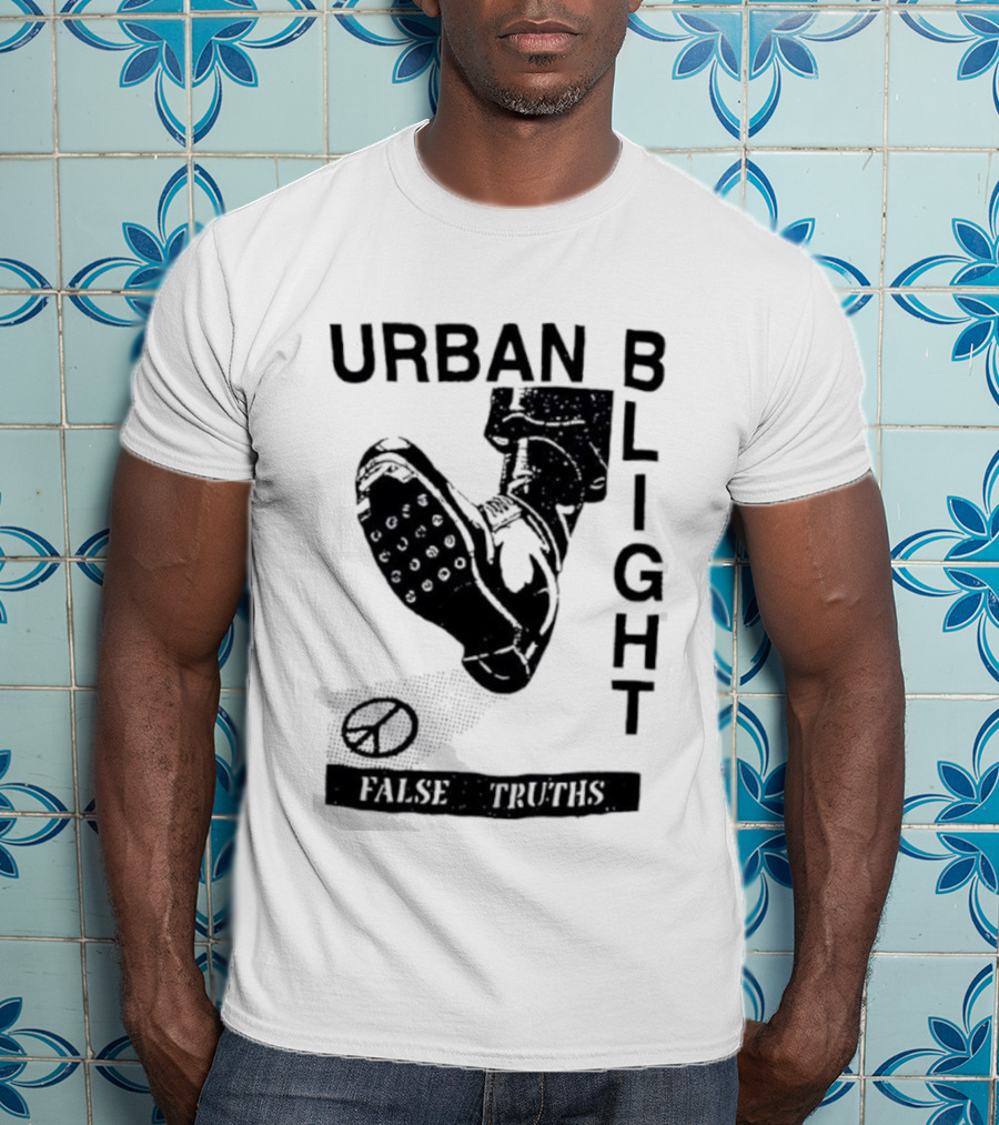 Urban Blight Boot False Truths Stars Sneaker Kick T-Shirt