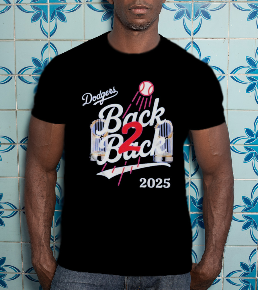 Dodgers Back 2 Back 2025 World Series Championship MLB T-Shirt