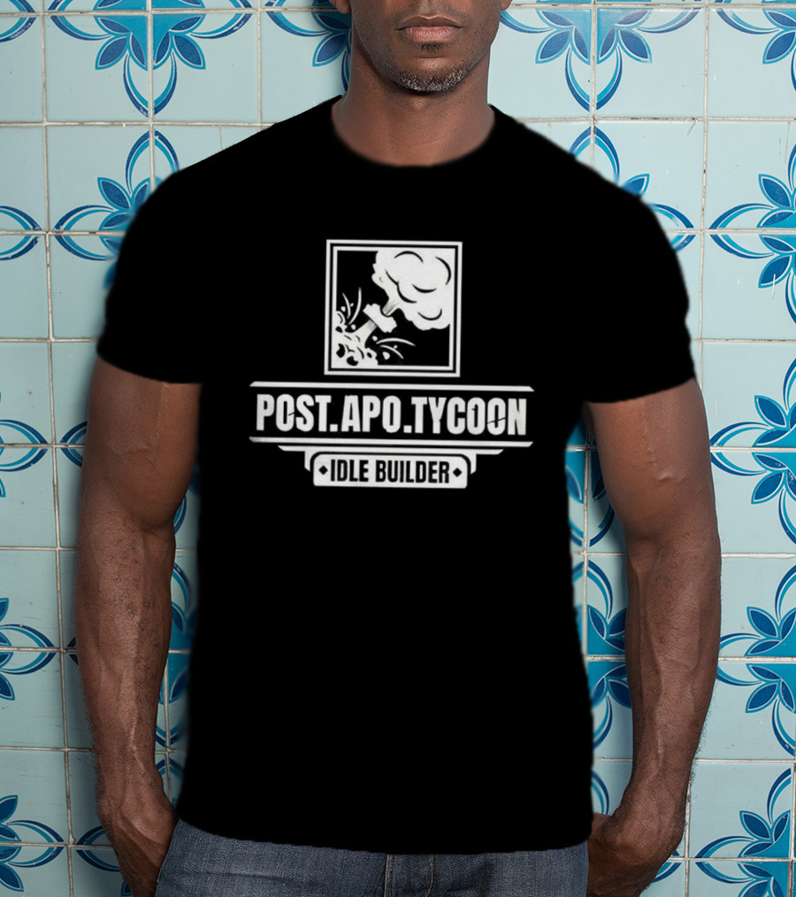 Post Apo Tycoon Idle Builder Gaming Vintage Retro Style T-Shirt