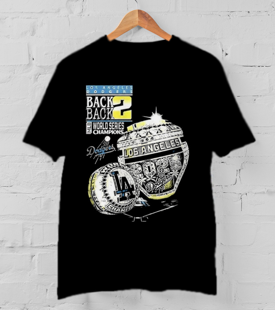 Los Angeles Dodgers Back To Back World Series 2025 Champions Diamond Ring Dodgers Championship T-Shirt