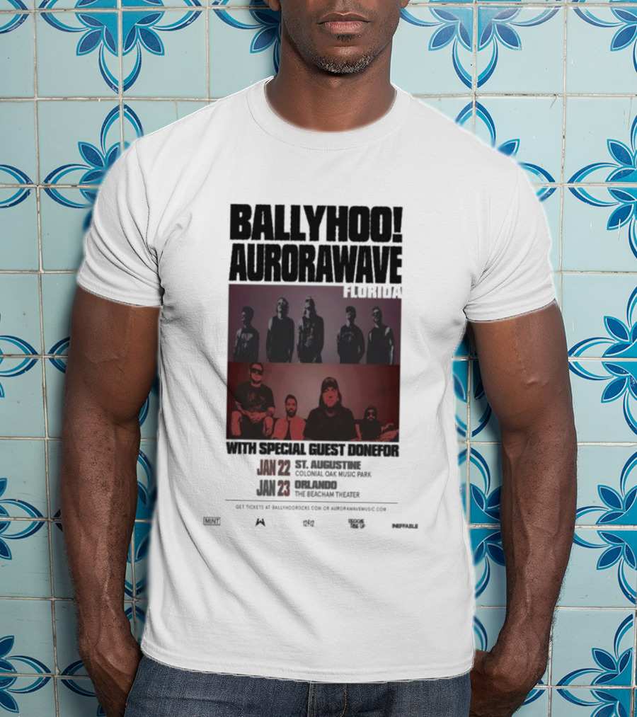 Ballyhoo Aurorawave Florida Concert Coldfire Oak Music Park We Dreamin Theater January 22-23 2025 T-Shirt
