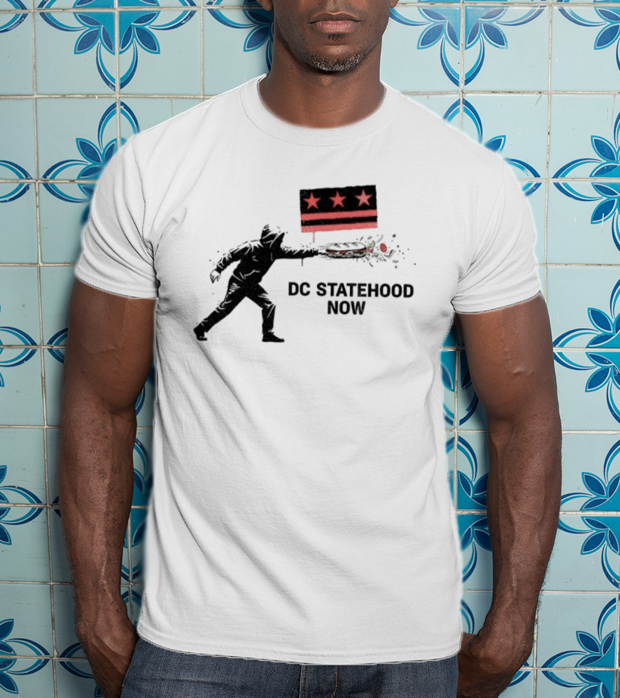 DC Statehood Now Red Stars And Stripes Protest T-Shirt