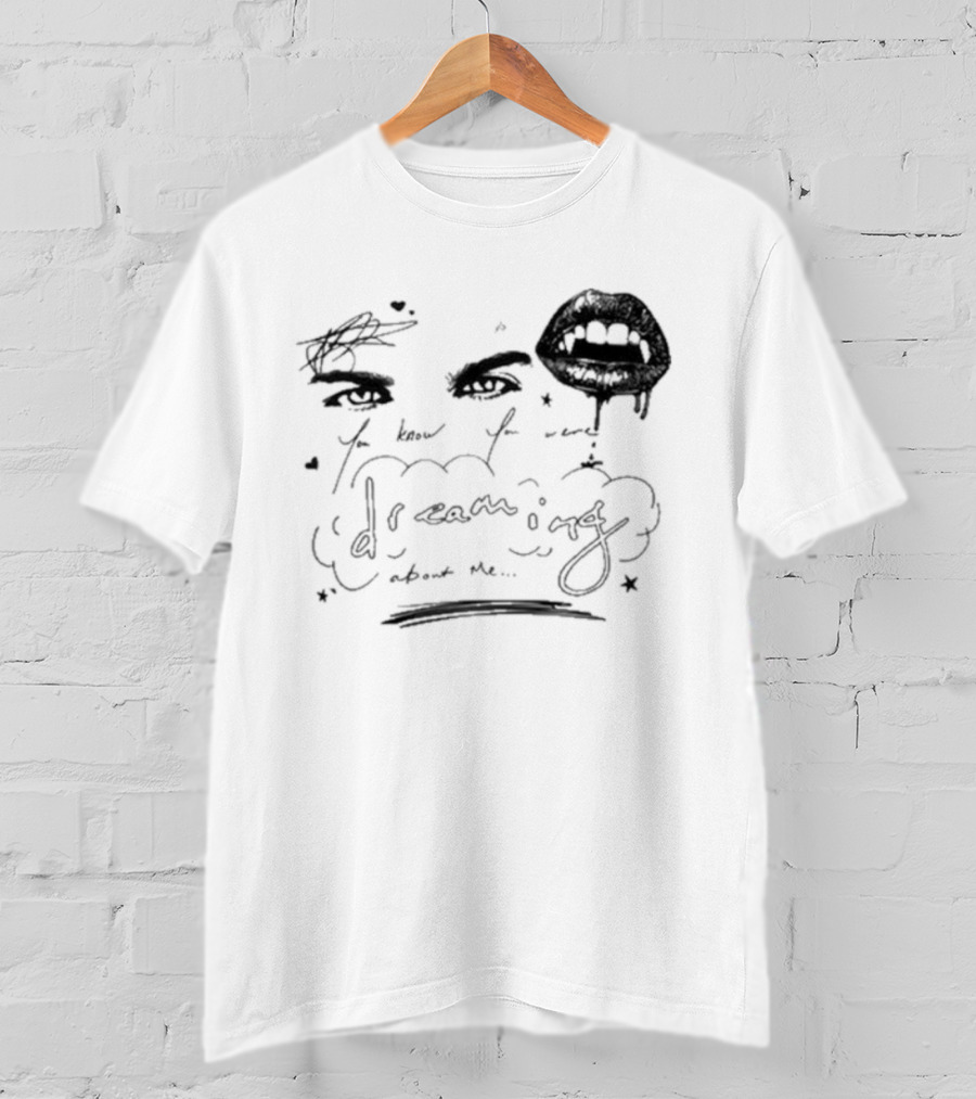 Ian Somerhalder Dreaming Romantic Eyes And Lips T-Shirt