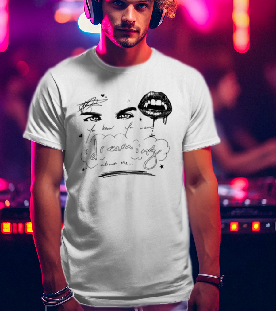 Ian Somerhalder Dreaming Romantic Eyes And Lips T-Shirt