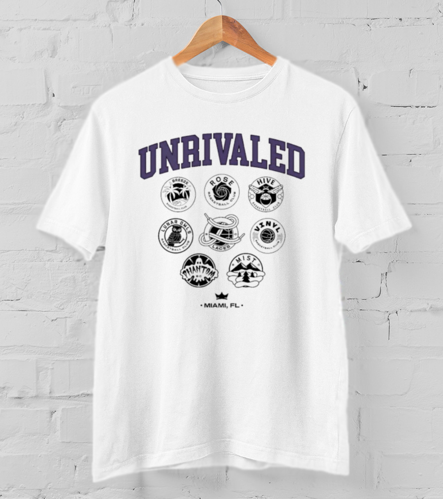 Unrivaled Miami FL Since 2025 League Sports Logos And Team Icons Collection T-Shirt