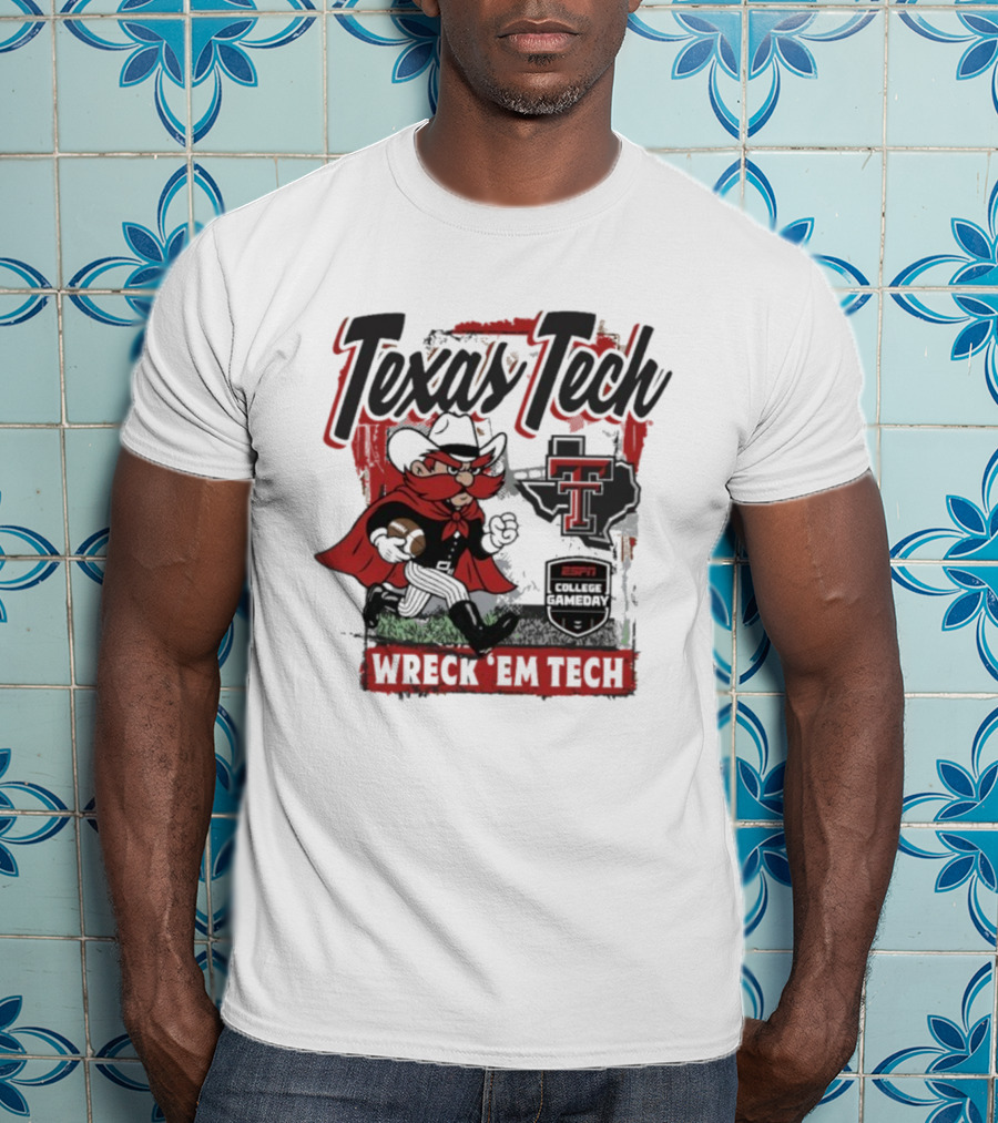 Texas Tech Red Raiders Wreck ‘Em Tech Gameday Mascot ESPN College T-Shirt