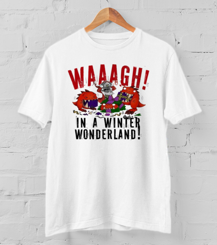Warhammer Waaagh Gobbo In A Winter Wonderland Christmas Jumper T-Shirt