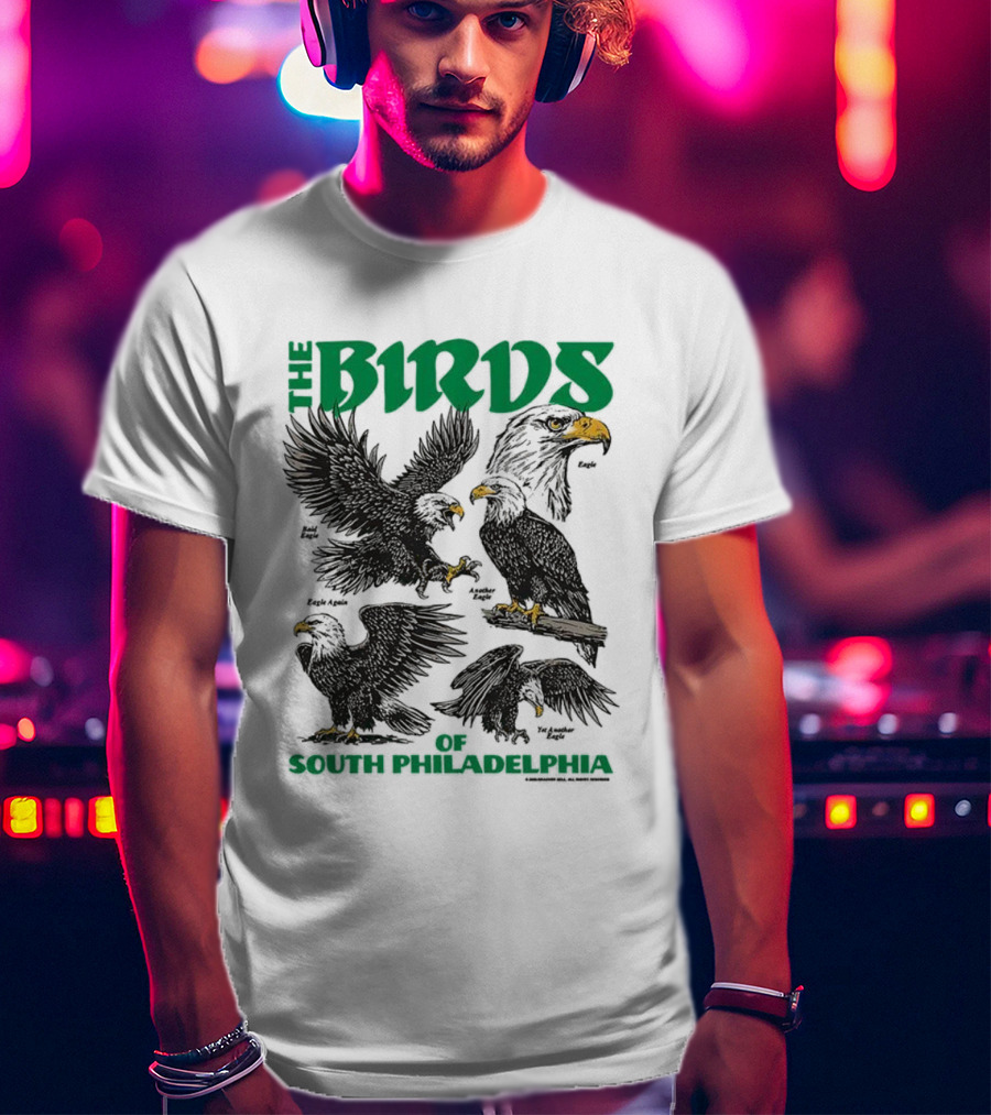 Philadelphia Eagles The Birds Of South Philadelphia Iconic Team Spirit T-Shirt