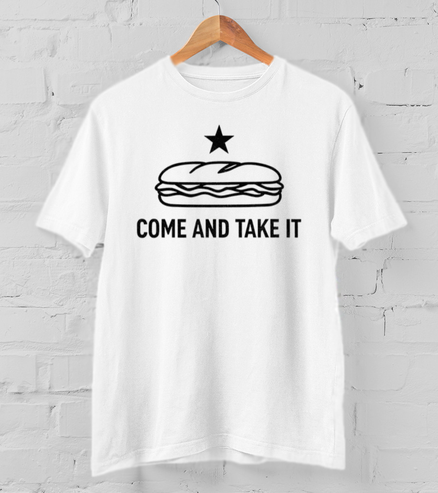 Sandwich Guy Prevent Fascism Come And Take It Star T-Shirt