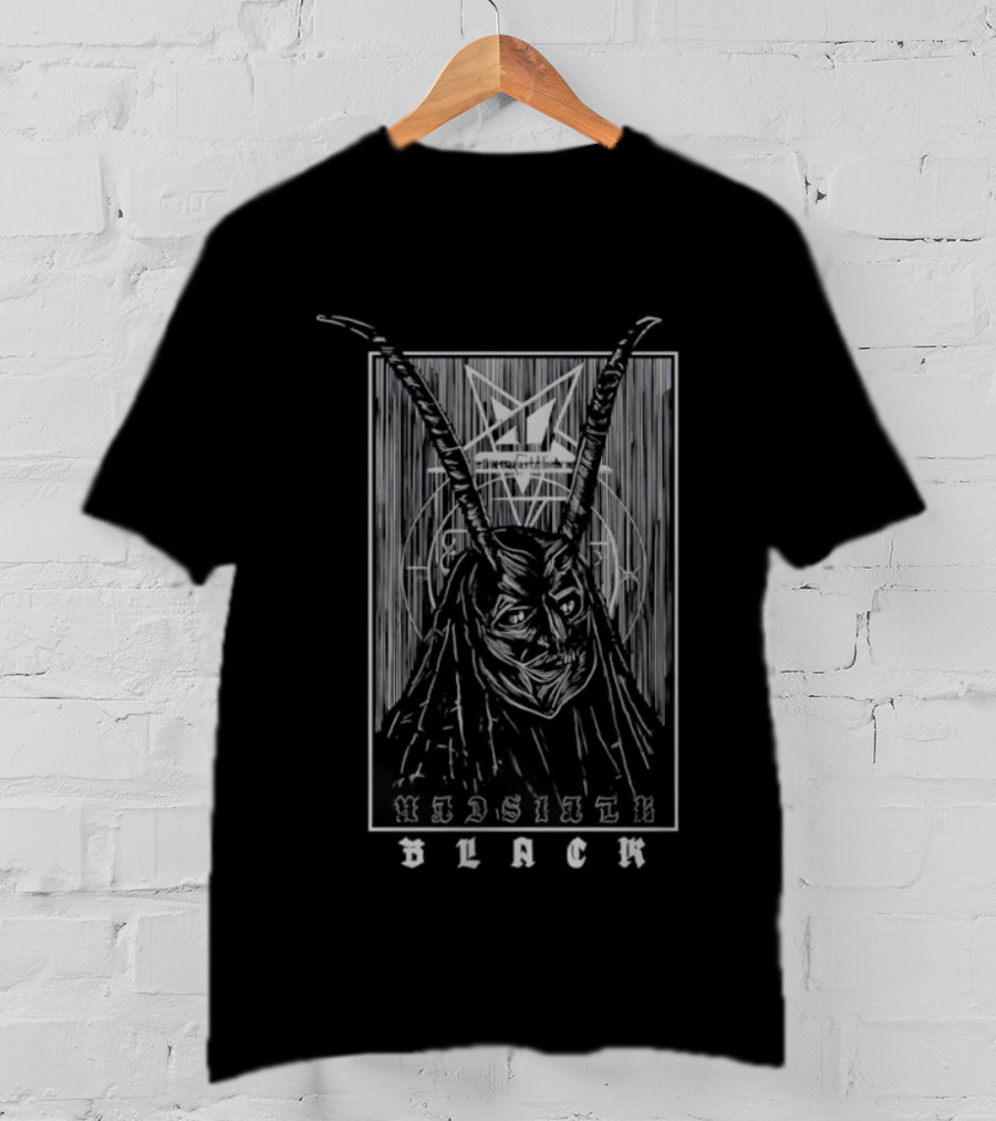 Aleister Black Mask WWE WrestleMania 41 Antler Hooded Cloaked Figure T-Shirt