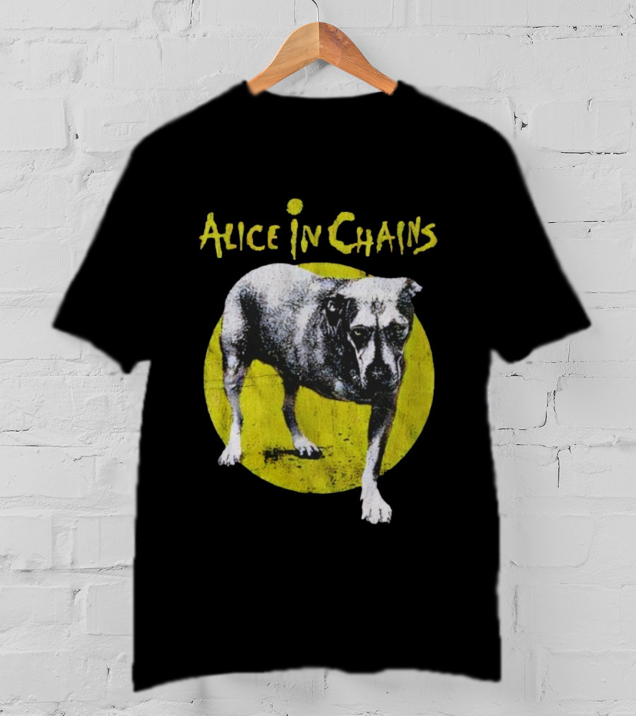 Alice In Chains Three-Legged Dog Iconic Band Logo T-Shirt