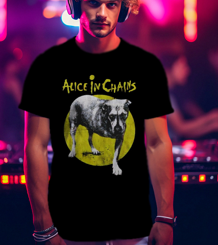 Alice In Chains Three-Legged Dog Iconic Band Logo T-Shirt