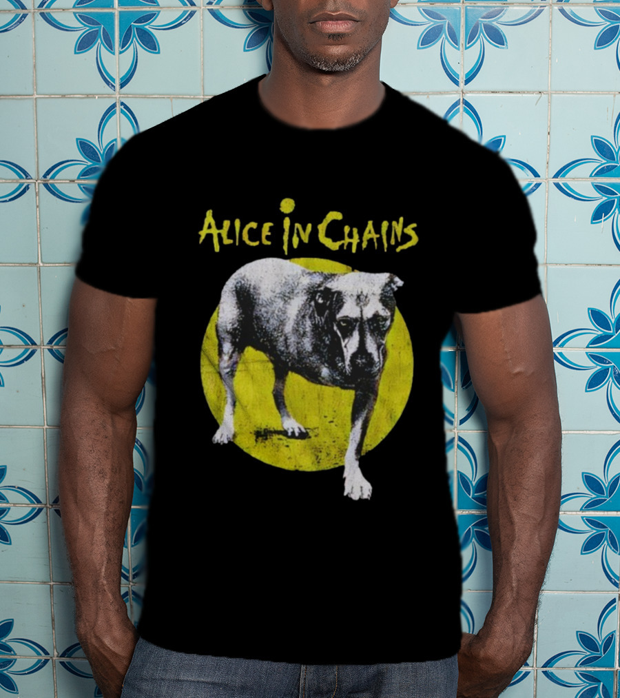 Alice In Chains Three-Legged Dog Iconic Band Logo T-Shirt