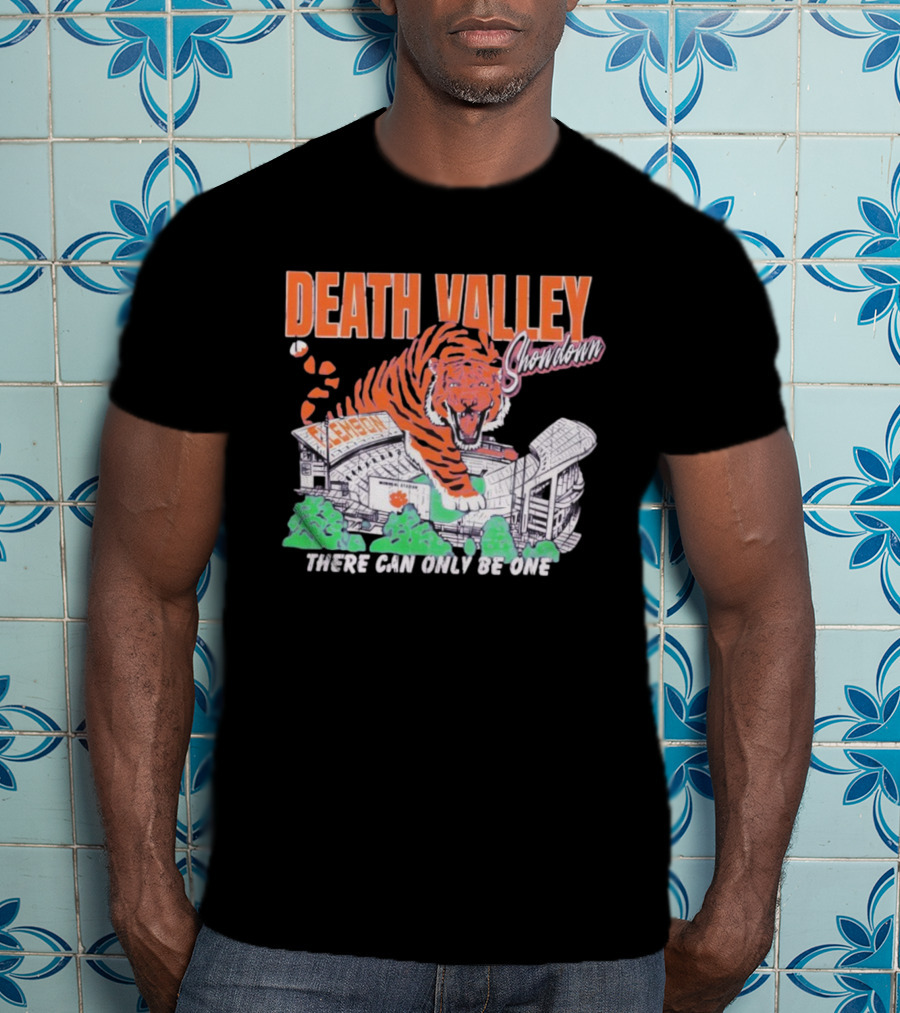 Clemson Tigers Death Valley Showdown There Can Only Be One Memorial Stadium T-Shirt