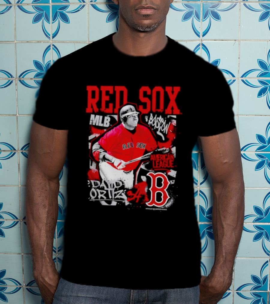 David Ortiz MLB Red Sox Cooperstown Star Moment Boston B T-Shirt