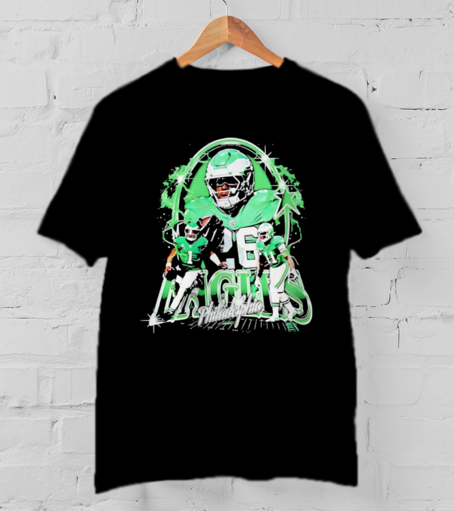 Philadelphia Eagles Jalen Hurts Charles Barkley AJ Brown Trio T-Shirt
