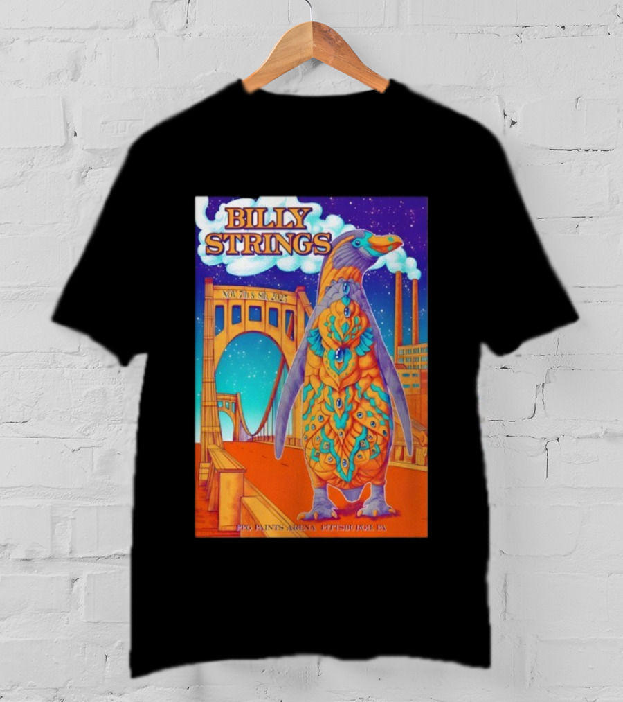 Billy Strings Nov 7 8 2025 PPG Paints Arena Pittsburgh T-Shirt