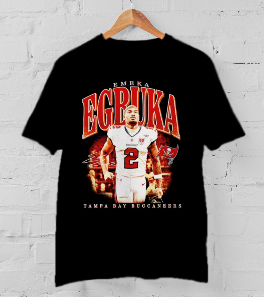Emeka Egbuka Tampa Bay Buccaneers Egbuka 2 Football Player T-Shirt