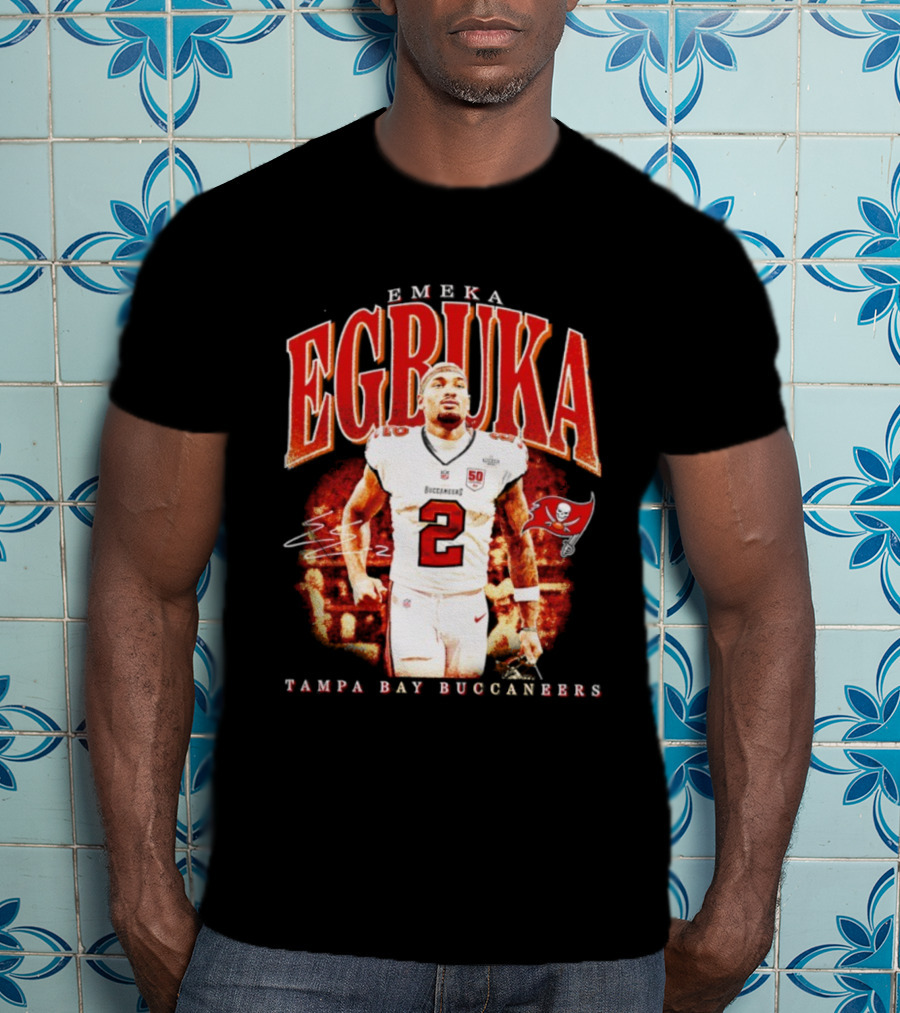 Emeka Egbuka Tampa Bay Buccaneers Egbuka 2 Football Player T-Shirt