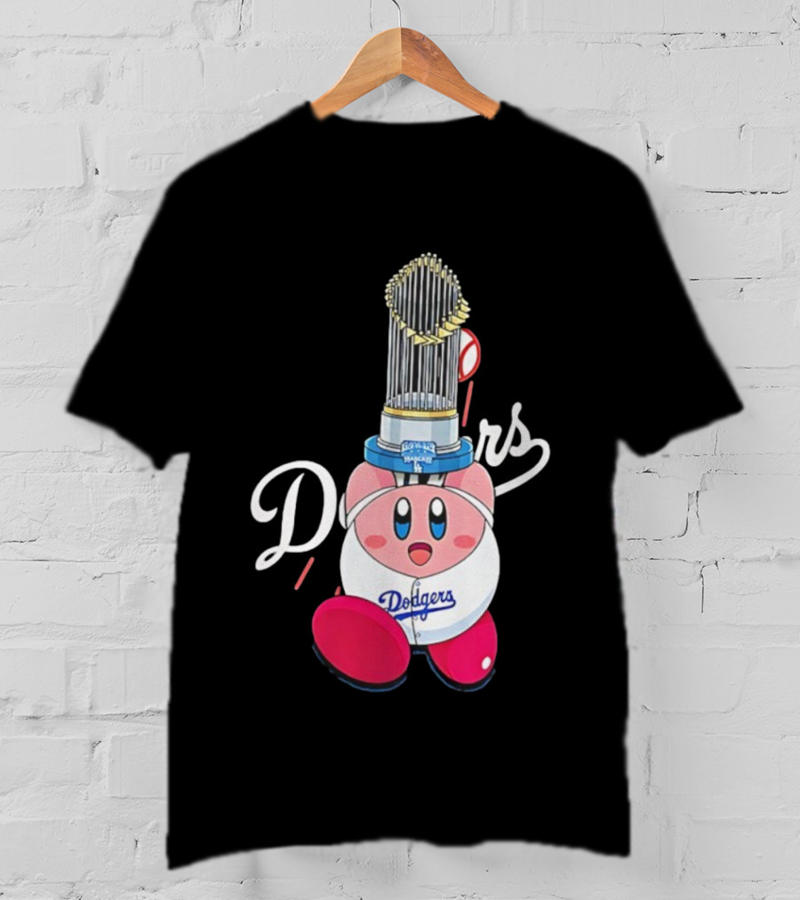 Kirby Dodgers Trophy World Series Champions MLB 2025 T-Shirt