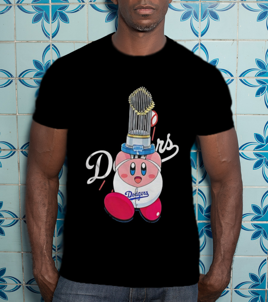 Kirby Dodgers Trophy World Series Champions MLB 2025 T-Shirt