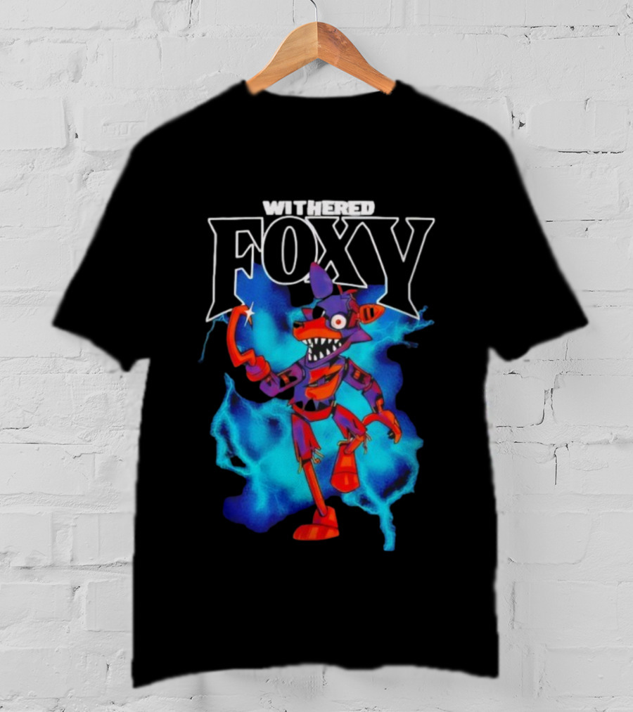 Withered Foxy Five Nights At Freddy’s Colorful Character Artwork T-Shirt