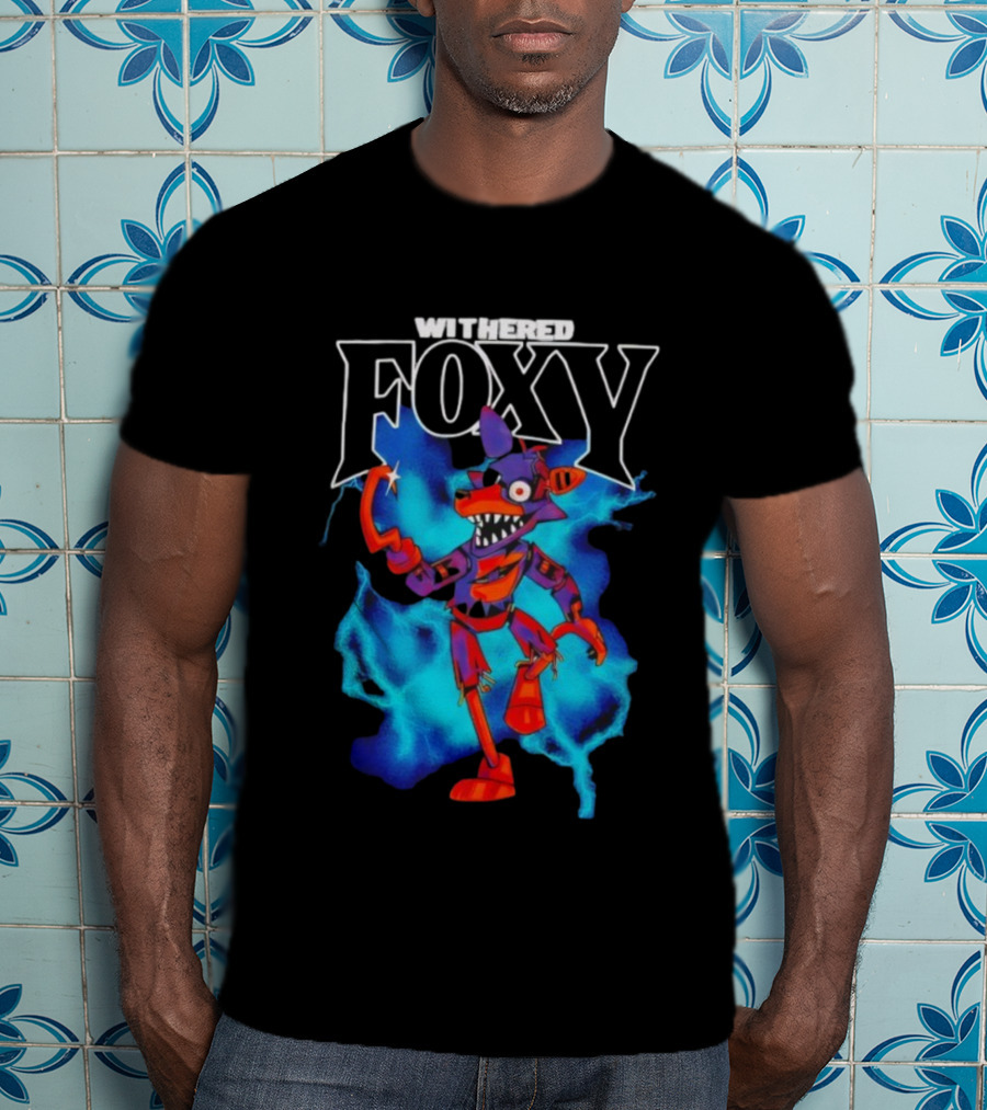 Withered Foxy Five Nights At Freddy’s Colorful Character Artwork T-Shirt