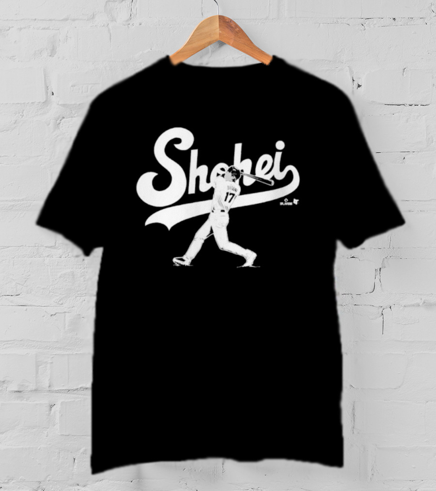 Shohei Ohtani Slugger Swing Baseball Player Action T-Shirt