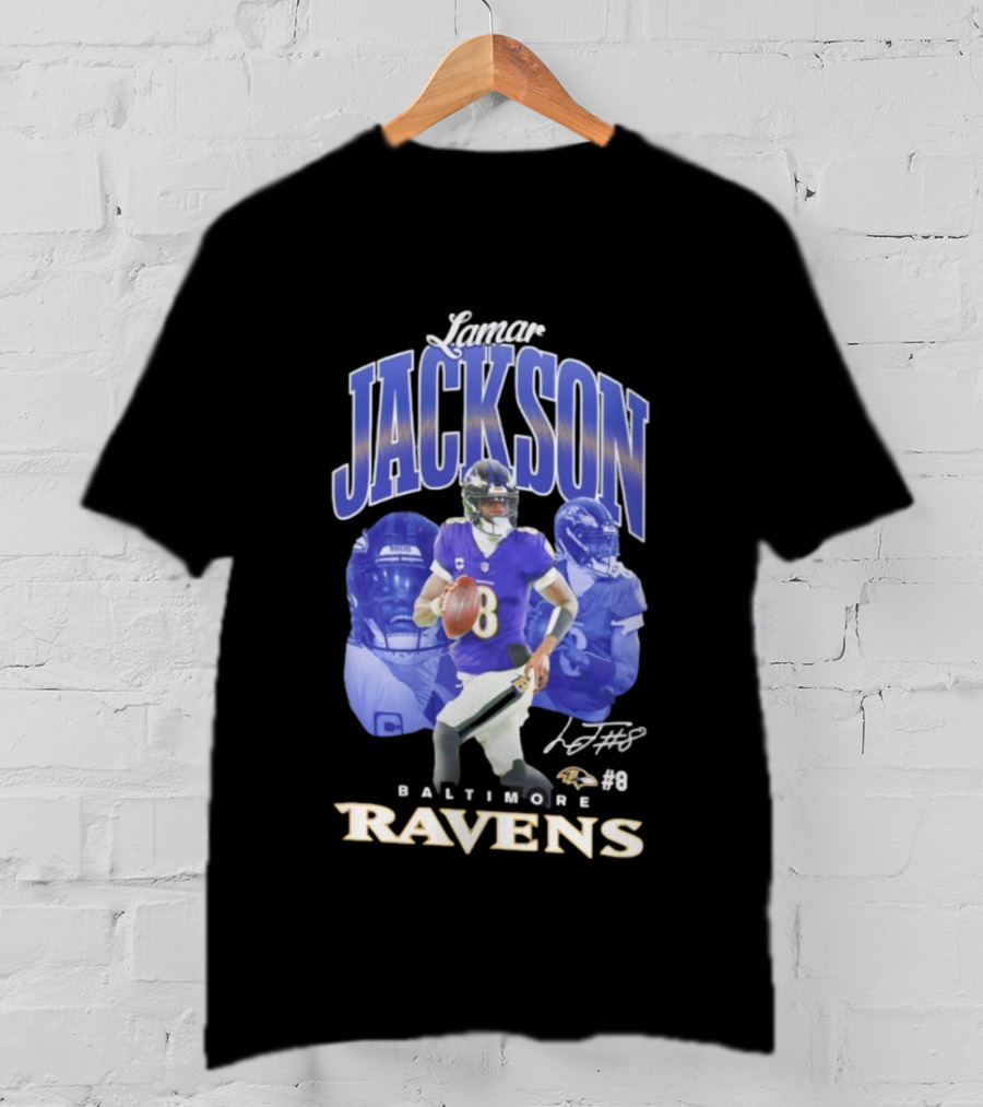 Lamar Jackson Baltimore Ravens #8 Outerstuff T-Shirt
