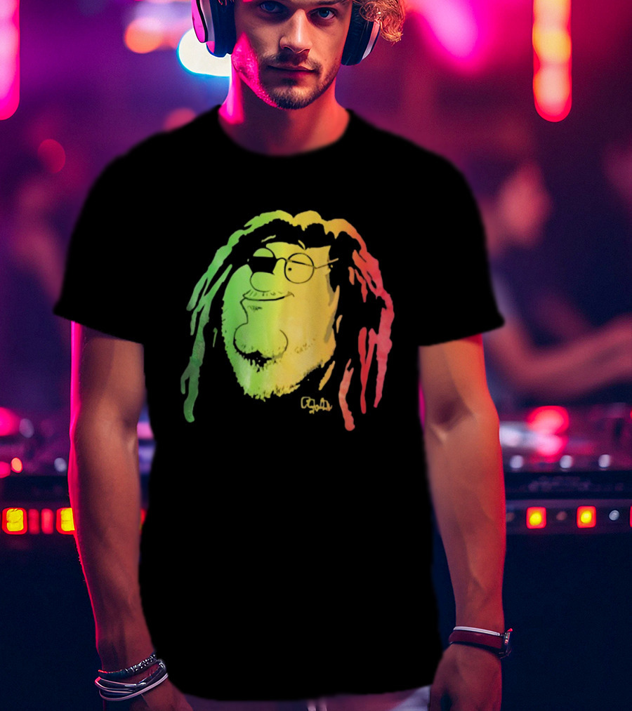 Family Guy Peter Griffin Rasta Colors Bob Marley Style T-Shirt