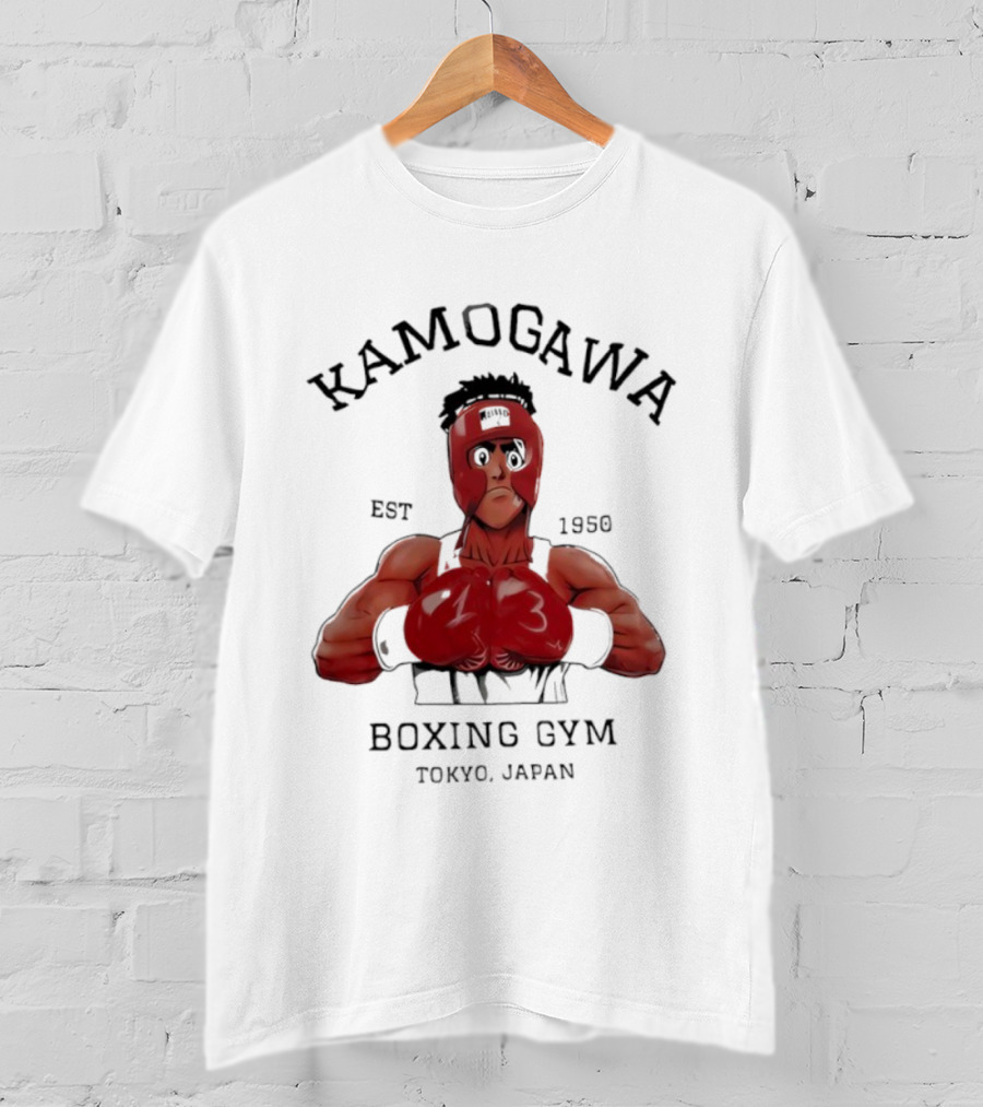 Kamogawa Boxing Gym Tokyo Japan Vintage 90s Hajime No Ippo Est 1950 T-Shirt
