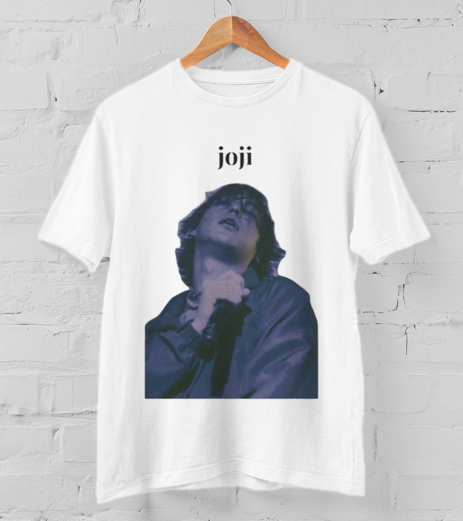 Joji Singer Mic Moment Blue Jacket Performance T-Shirt