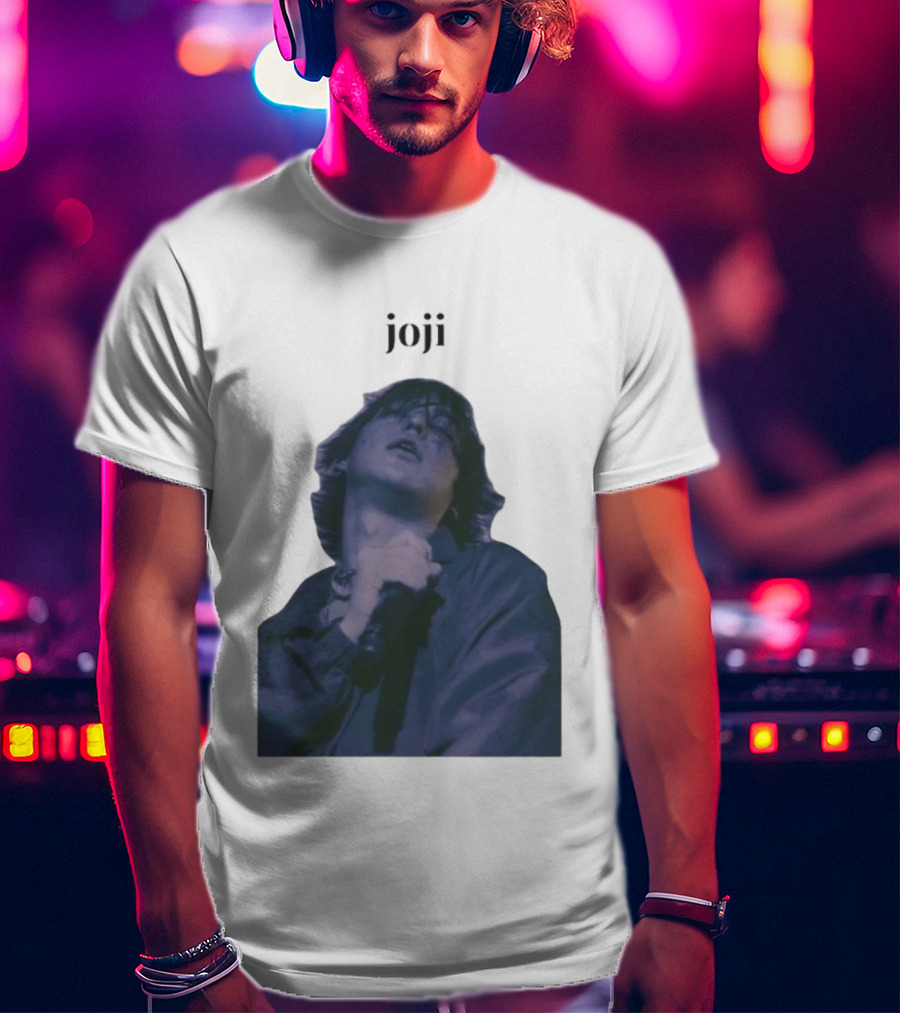 Joji Singer Mic Moment Blue Jacket Performance T-Shirt