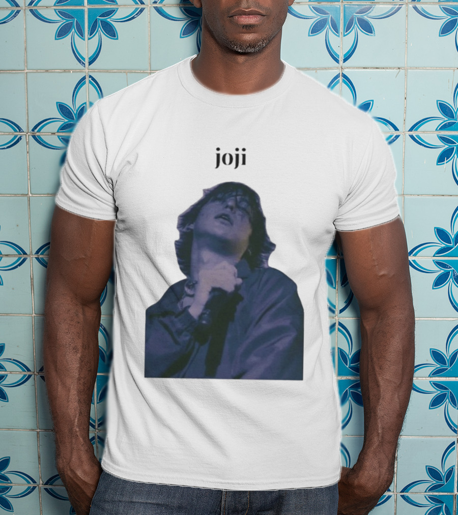 Joji Singer Mic Moment Blue Jacket Performance T-Shirt