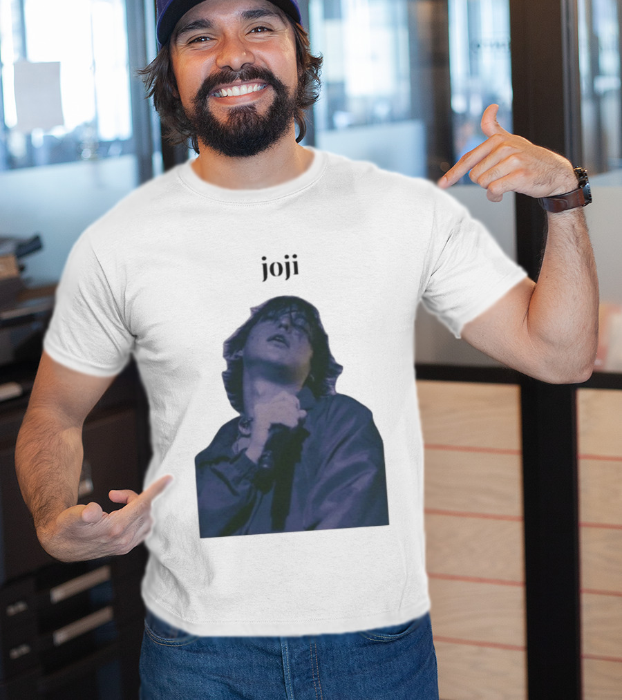 Joji Singer Mic Moment Blue Jacket Performance T-Shirt