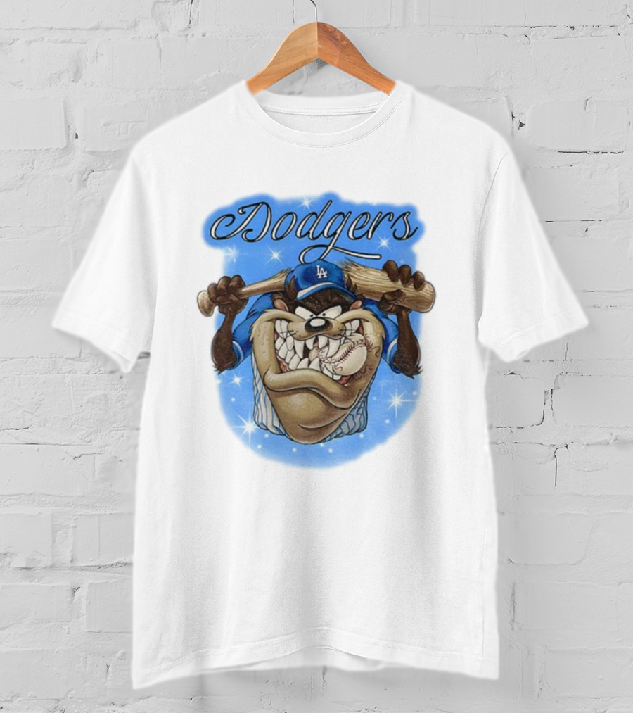 Los Angeles Dodgers Taz Baseball World Series 2025 Blue Crew MLB T-Shirt
