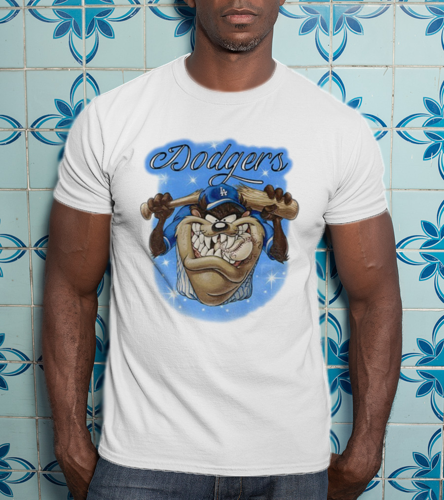 Los Angeles Dodgers Taz Baseball World Series 2025 Blue Crew MLB T-Shirt