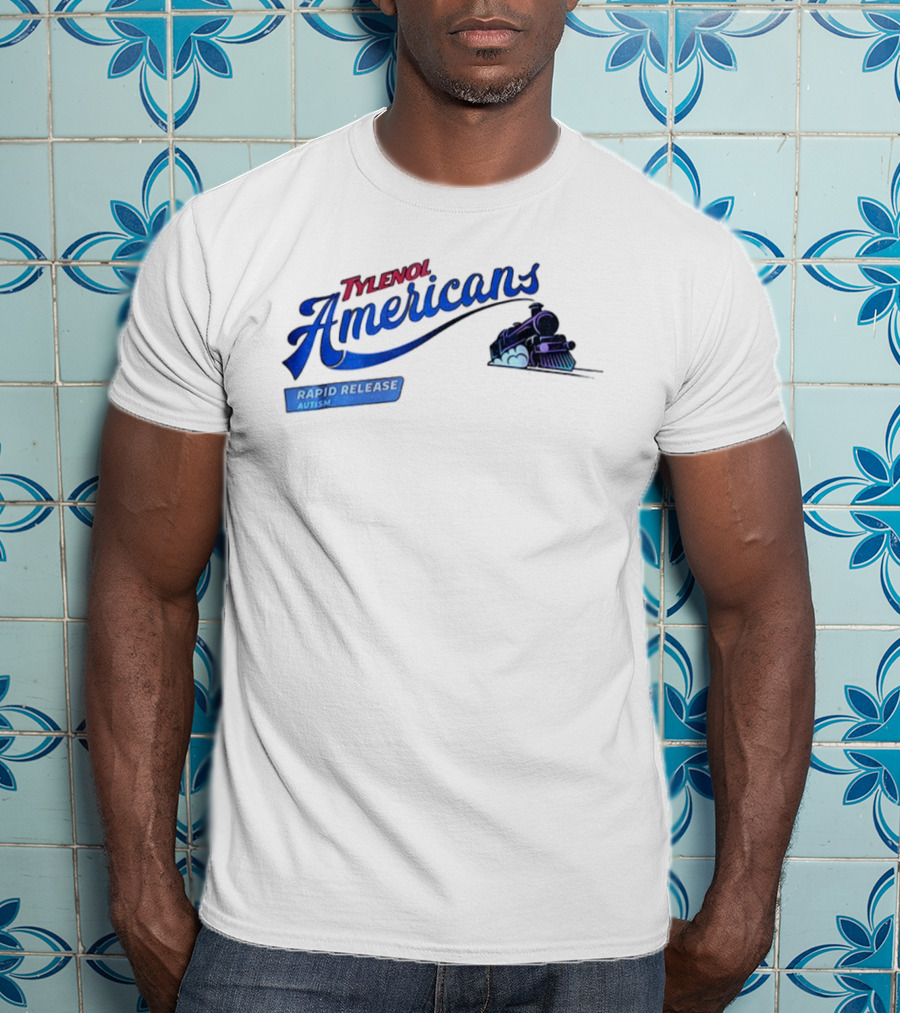 Tylenol Americans Rapid Release Autism Train T-Shirt