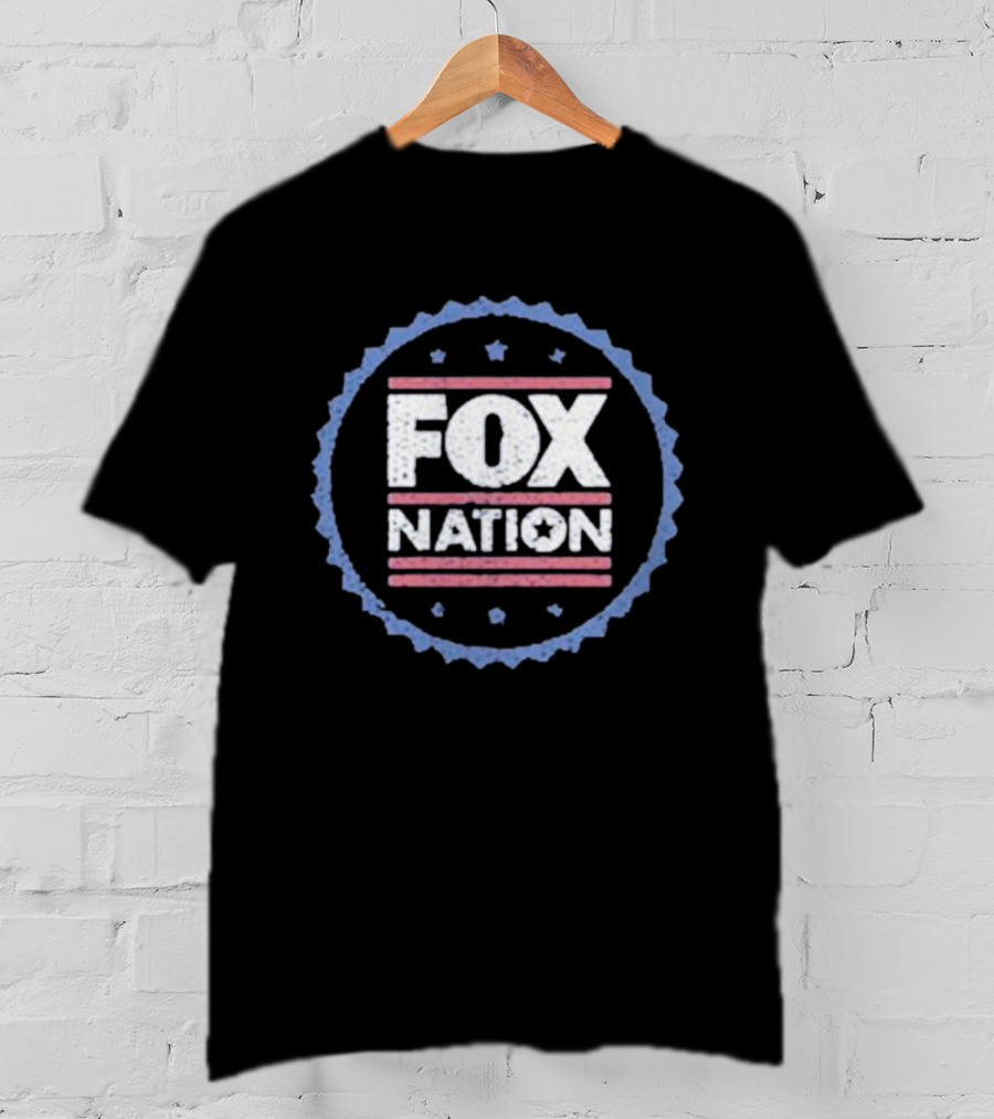 FOX Nation Badge Stars And Stripes Emblem T-Shirt