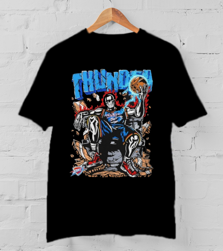 Oklahoma City Thunder Throne Basketball 34 OKC T-Shirt
