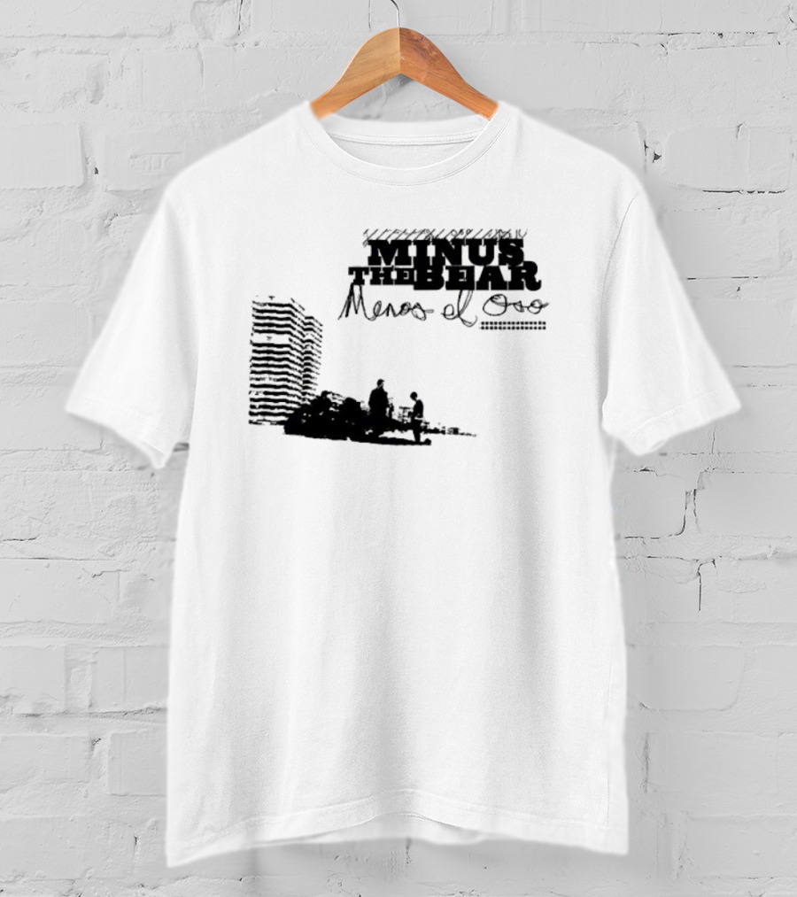 Minus The Bear Menos El Oso Skyline Urban Scene T-Shirt