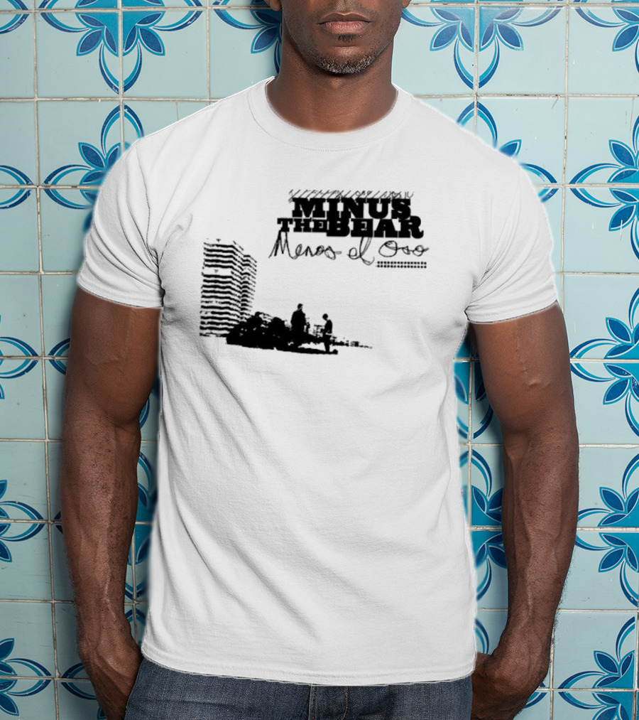Minus The Bear Menos El Oso Skyline Urban Scene T-Shirt