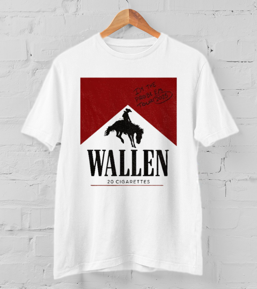 Wallen I'm The Problem Tour 2025 20 Cigarettes T-Shirt