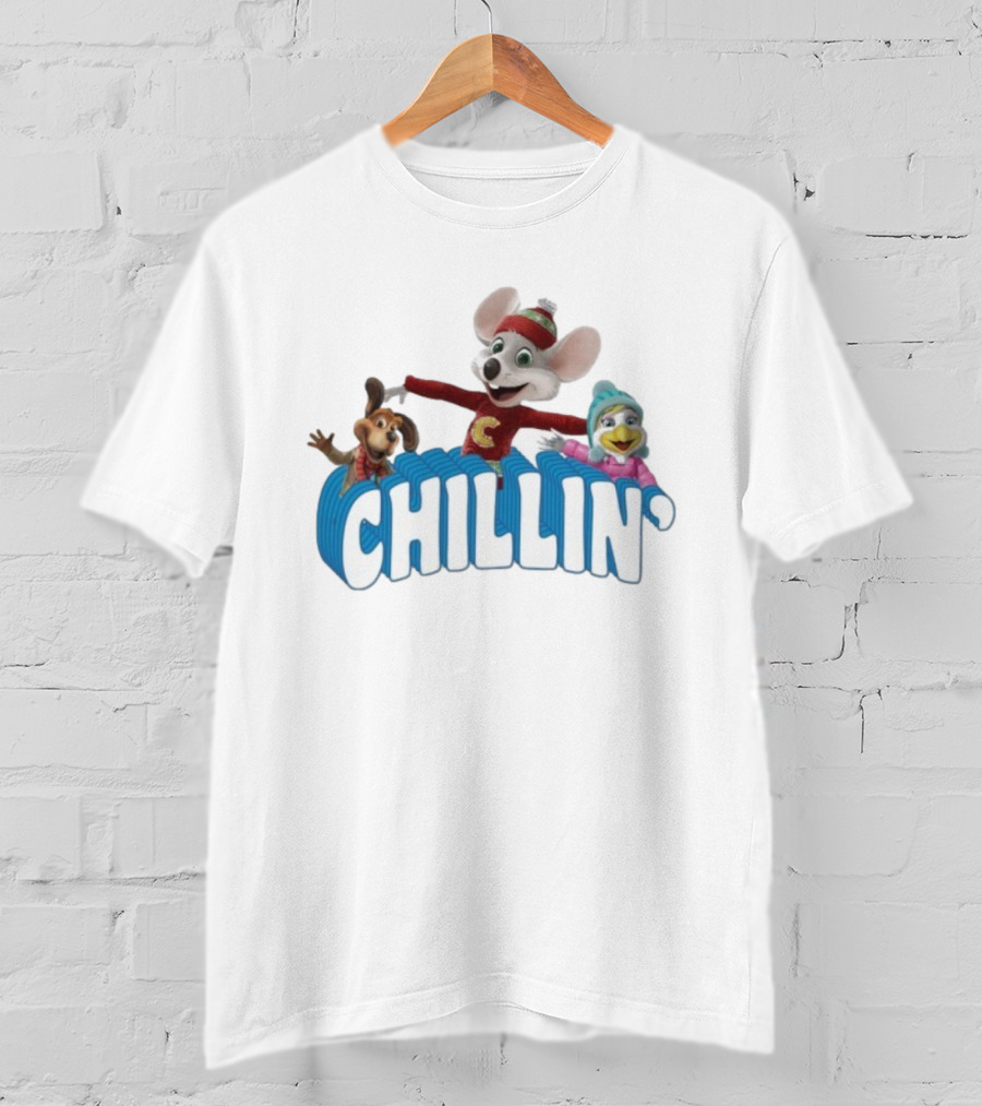 Chuck E Cheese Chillin’ Winter Fun Characters T-Shirt
