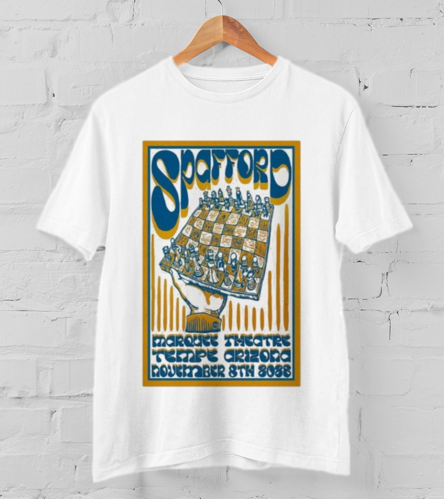 Spafford Marquee Theatre Tempe Arizona November 8th 2025 Chessboard Art T-Shirt