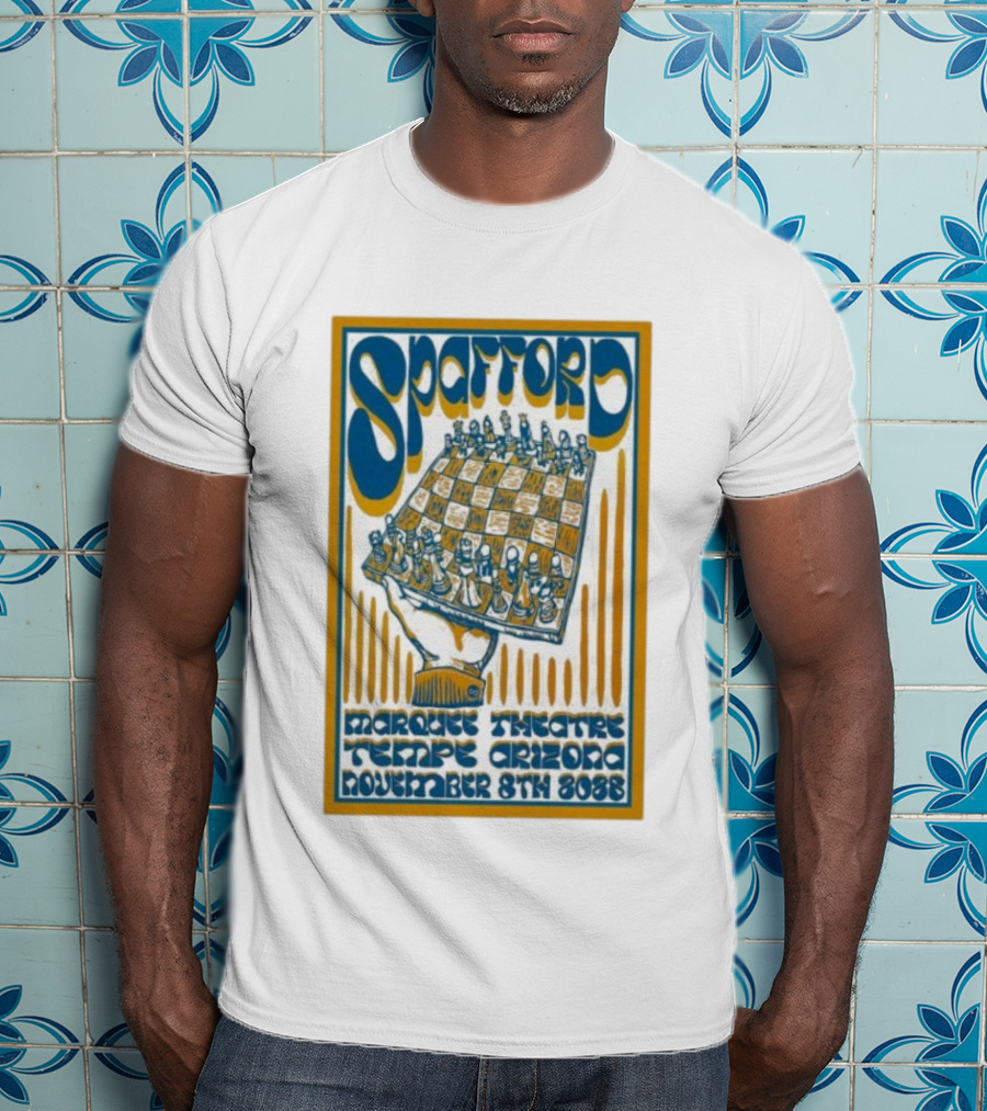 Spafford Marquee Theatre Tempe Arizona November 8th 2025 Chessboard Art T-Shirt