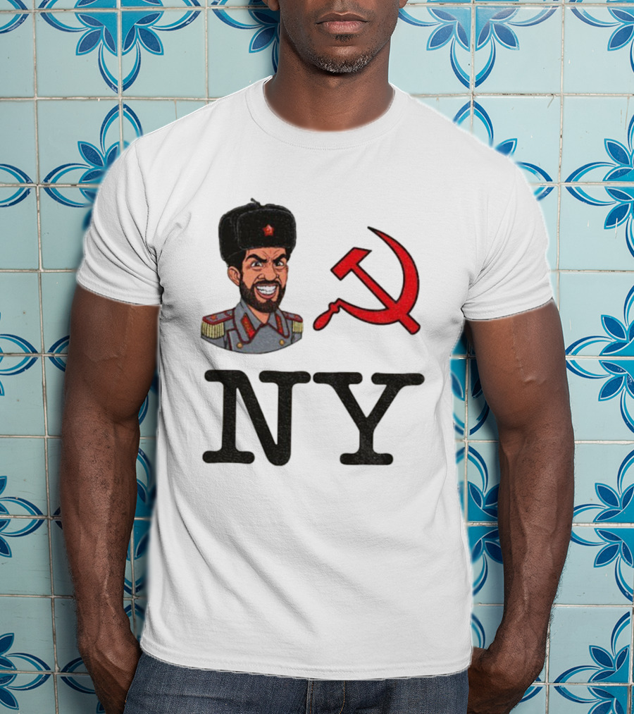 NY Communist Party Zohran Mamdani Imagery With Hammer And Sickle T-Shirt