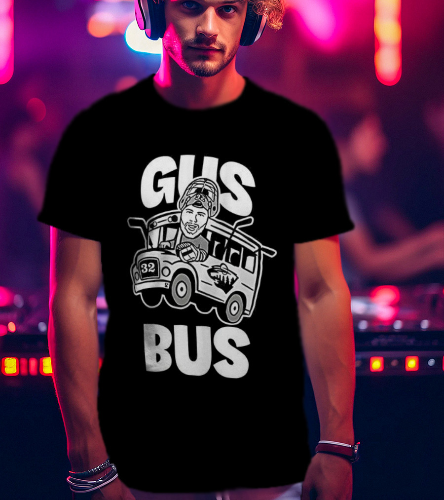 Gus Bus All Aboard Zach Parise Minnesota Wild Hockey T-Shirt