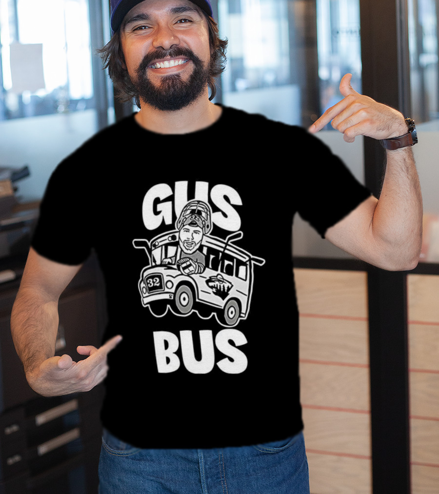 Gus Bus All Aboard Zach Parise Minnesota Wild Hockey T-Shirt